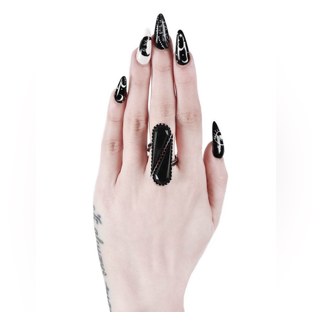 Killstar Black Gothic Ring